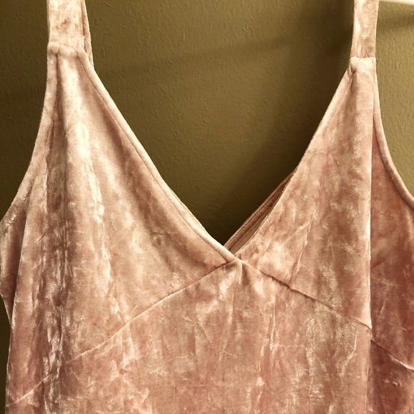 Zara Pink Velvet Dress - Picture 2 of 4